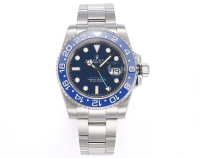 ROLEX GMT-Master II Replica 3186 Movement 904L Steel Blue Watch